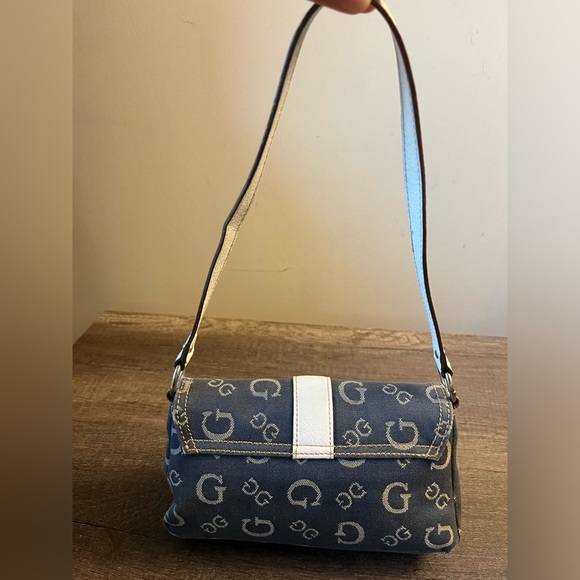 Guess Y2K Vintage Denim Monogram Small Bag - Picture 2 of 12